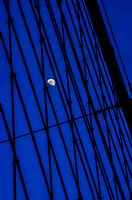 Moon and the Brooklyn Bridge